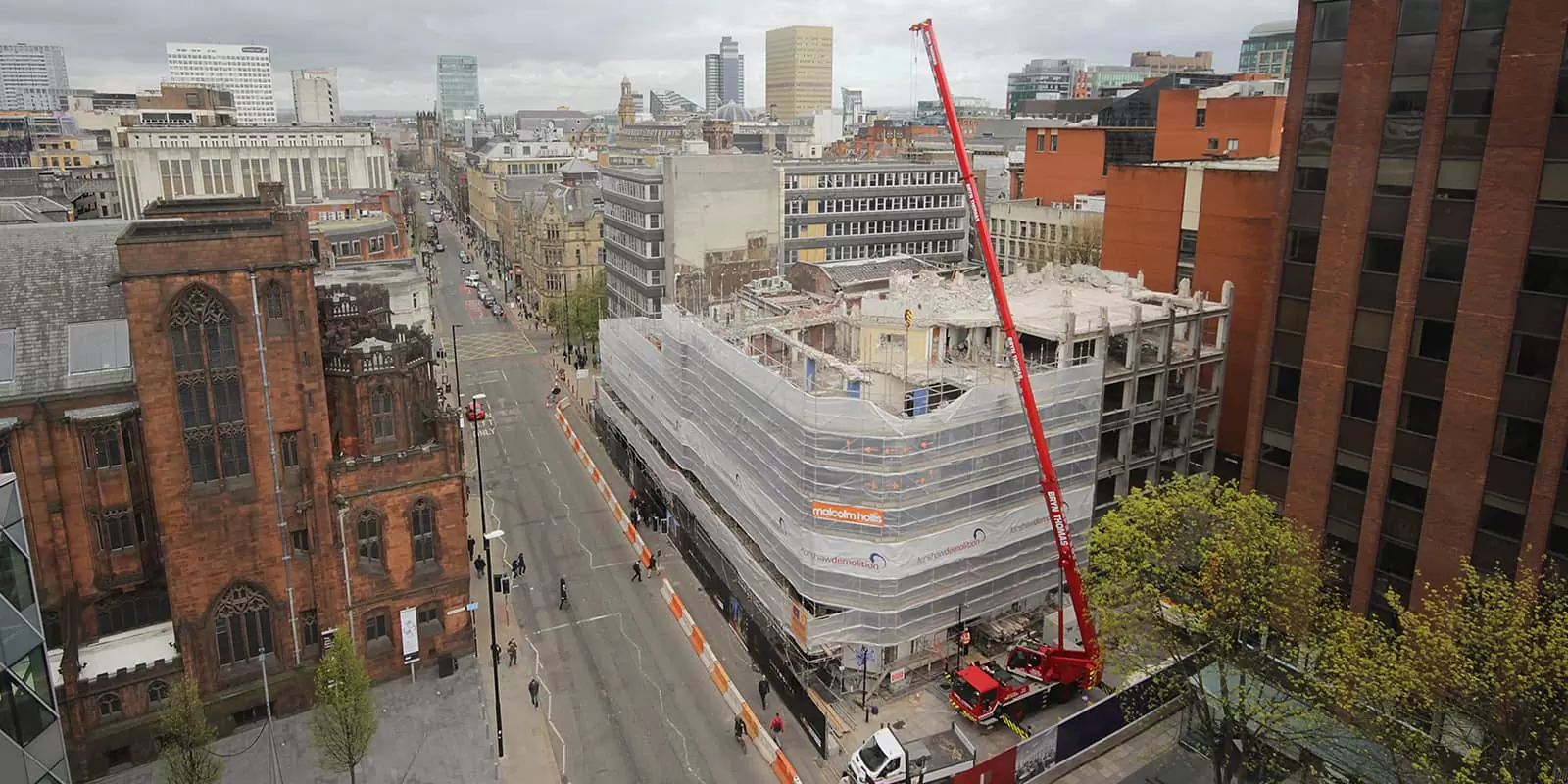 Lincoln House, Deansgate, being demolished to make way for 125 Deansgate, Manchester