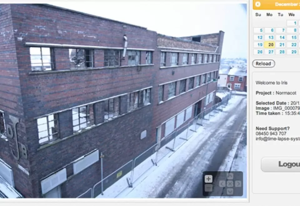 iRis screenshot of Normacot demolition works