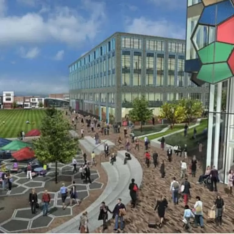 CGI of the Hanley Central Business District development