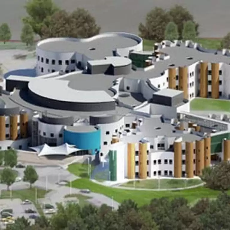 CGI of NHS Northumbria Specialist Emergency Care Hospital