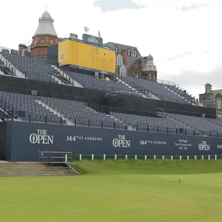 Main grandstand at The Open 2015