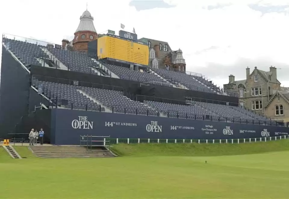 Main grandstand at The Open 2015