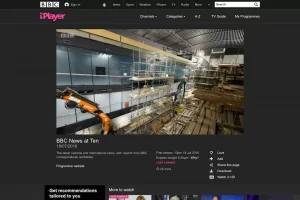 Screenshot of Time-Lapse Systems' Mary Rose footage on the BBC iPlayer