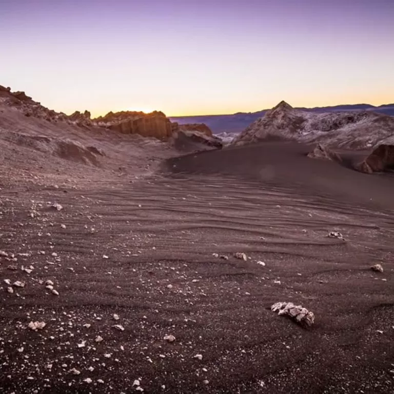 Time-lapse video screenshot of a deserted landscape