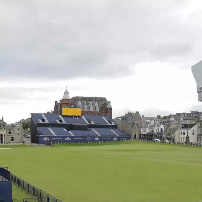 Time-lapse camera system in situ at St Andrews Links Scotland