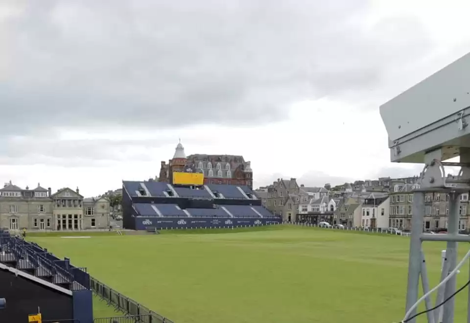 Time-lapse camera system in situ at St Andrews Links Scotland