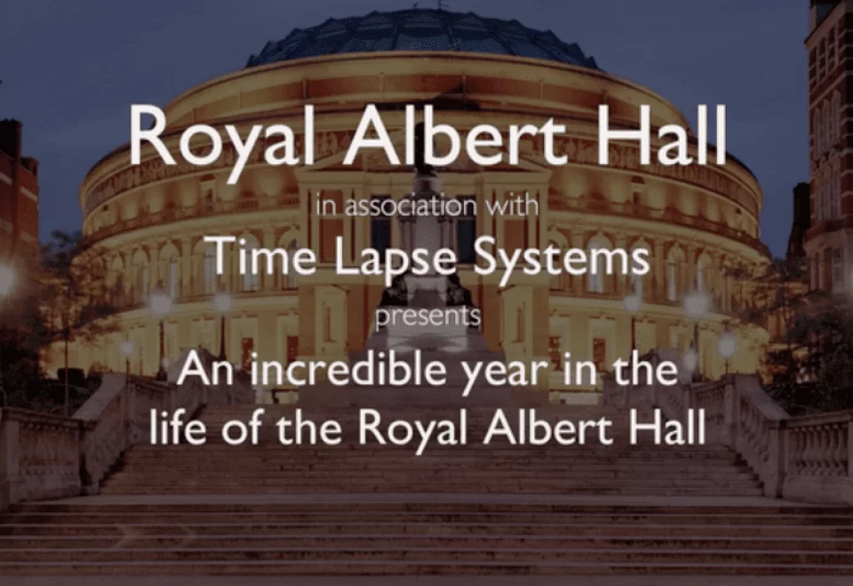 "An Incredible Year in the Life of the Royal Albert Hall" title screen