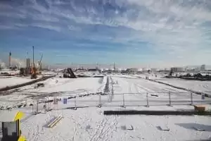 Snowfall at a site we are time-lapsing