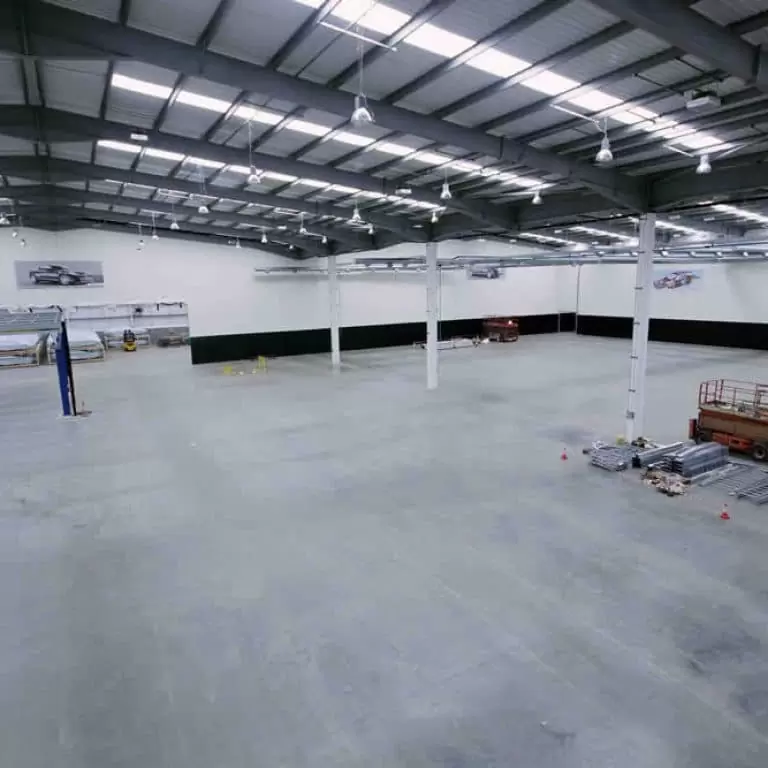 Aston Martin's facility in Coventry before time-lapse capture began