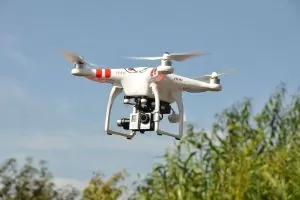 Drones over environmental waste works