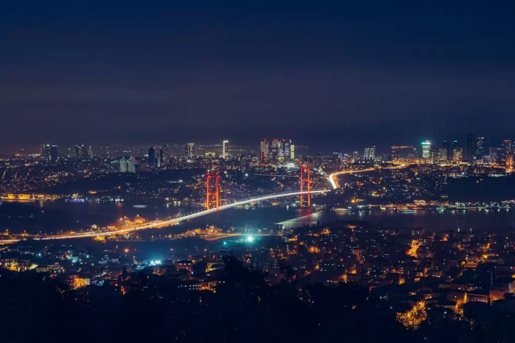 Istanbul Night Skyline Time-Lapse