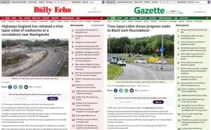 News paper screenshots from Black Dam Roundabout