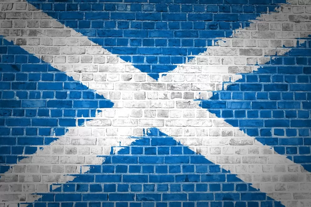 scotland-painted-flag