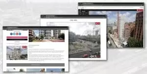 Screenshots of iRis 4.0 viewers embedded onto websites