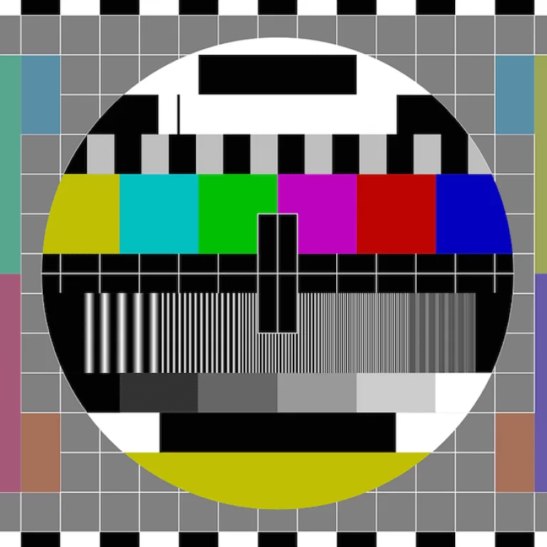 Retro test pattern for TV.