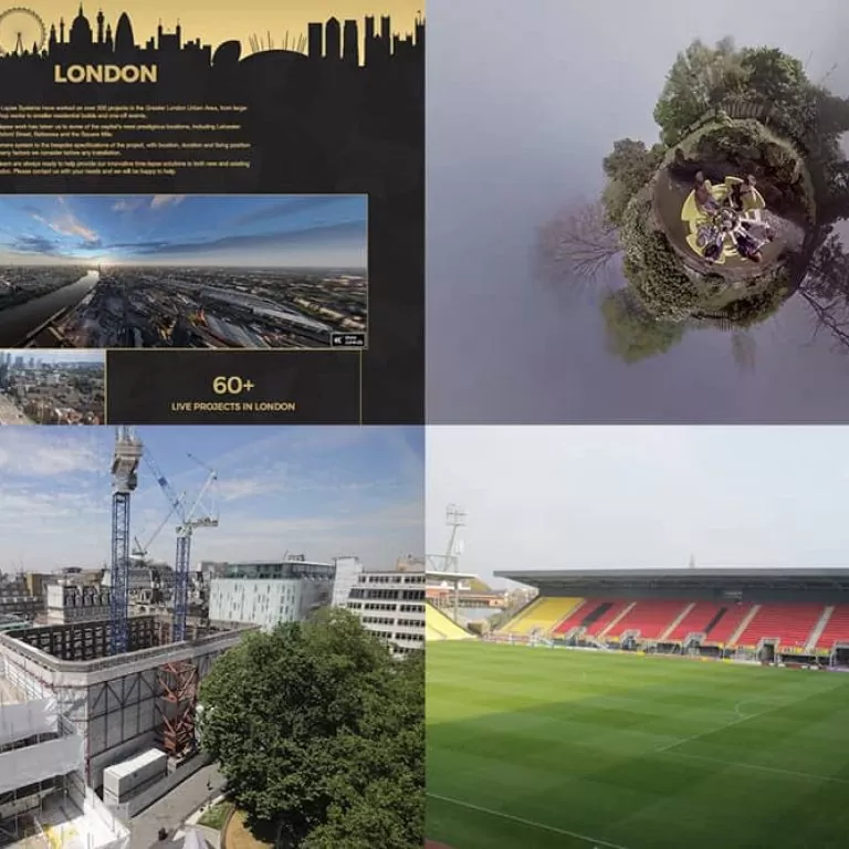 News thumbnails showing Time-Lapse London, Alton Towers, LSQLONDON and Vicarage Road