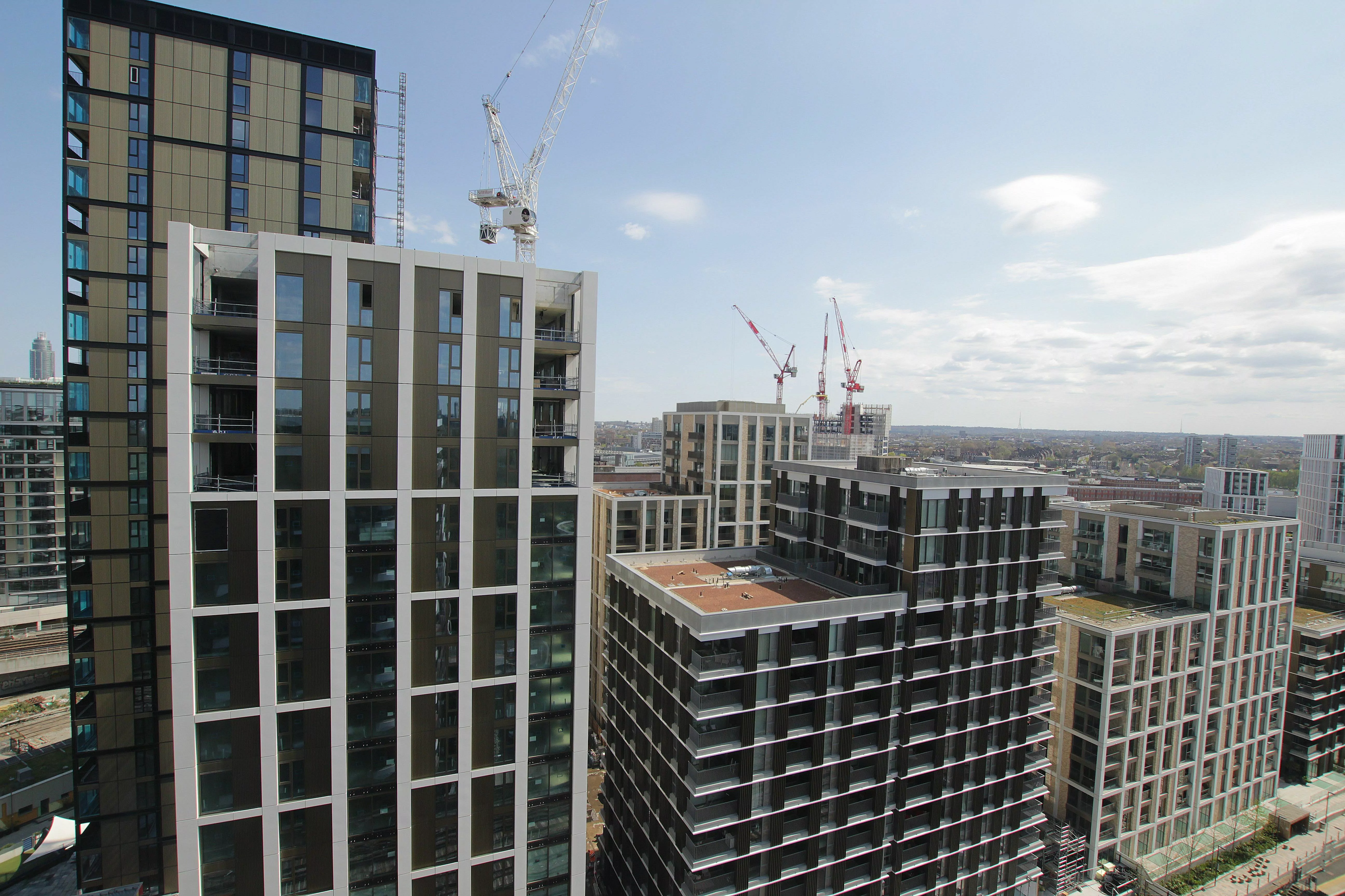 An image taken from one of Time-Lapse Systems' cameras showing development work at Whitehall.