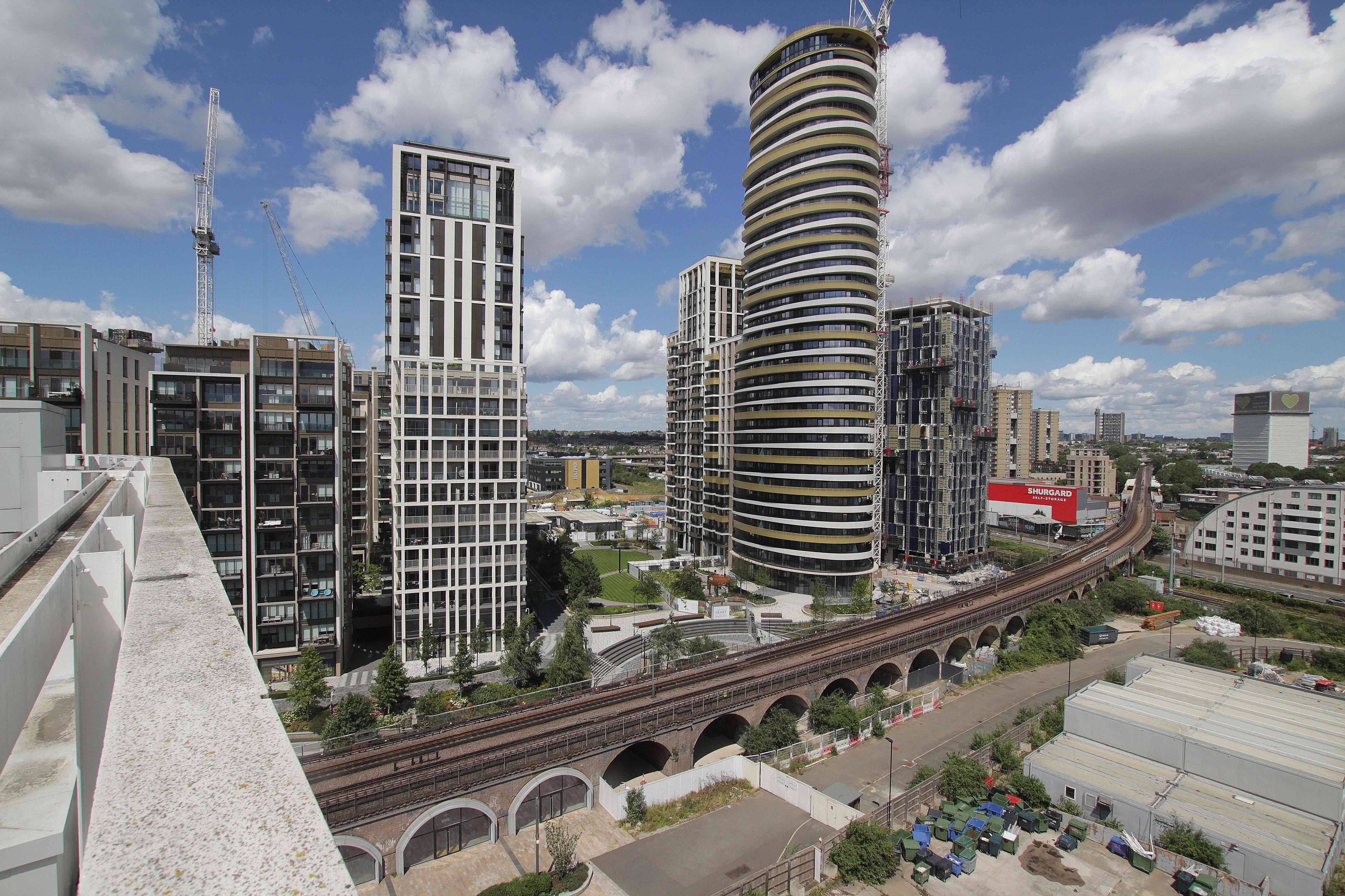 An image of White City Living captured by Time-Lapse Systems.