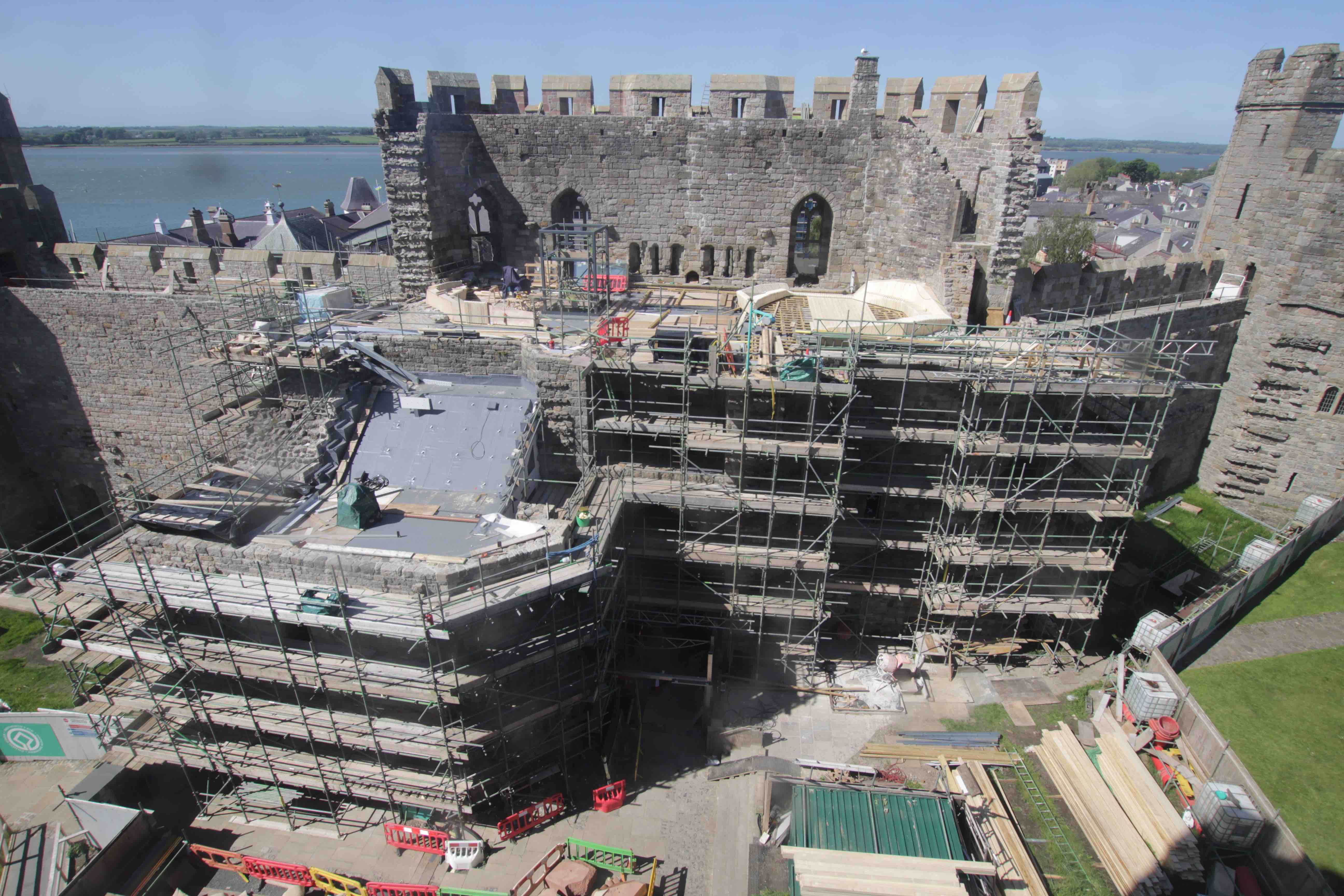 An image of Caernarfon Castle taken from one of Time-Lapse Systems' cameras.