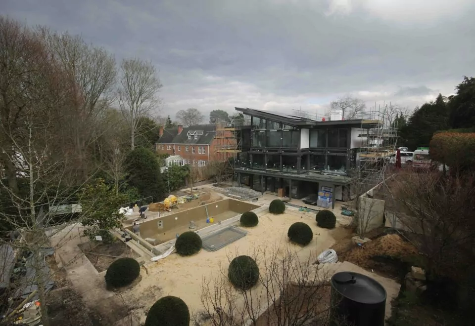 An image of Huf House, a private residential build, which has been documented by Time-Lapse Systems.